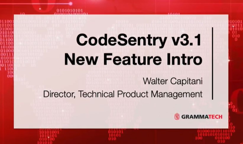 CodeSentry 3.1 New Feature Intro