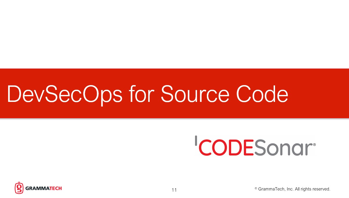 CodeSonar: DevSecOps for Source Code by GrammaTech