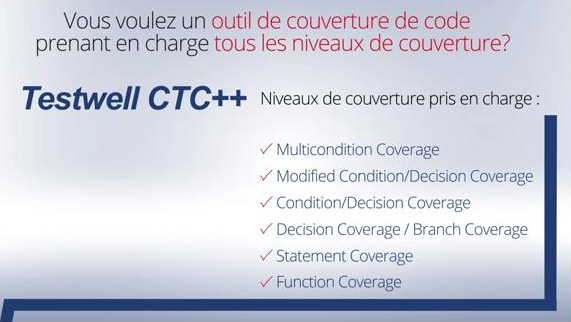 Testwell CTC++: all coverage levels