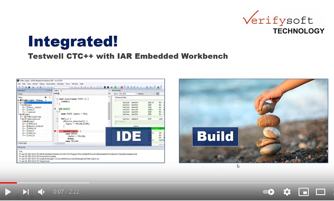 Testwell CTC++ with IAR Embedded Workbench IDE