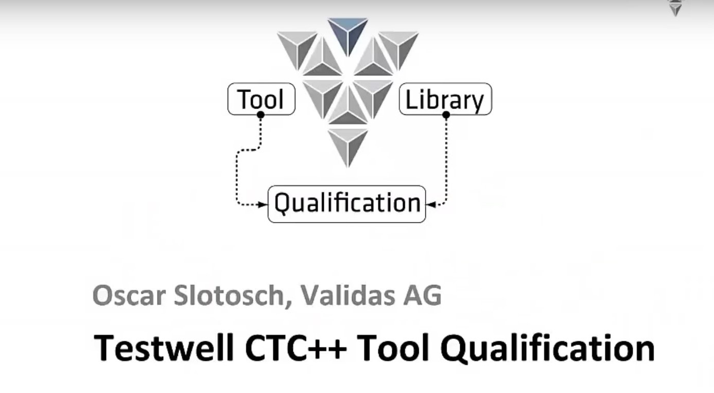 Tool Qualification for Testwell CTC++