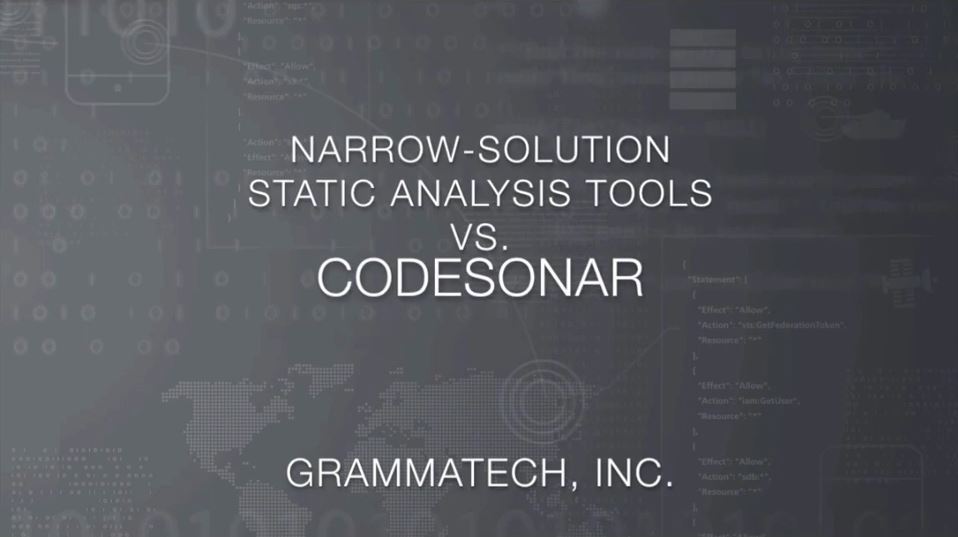 Narrow-Solution Static Analysis Tools vs. CodeSonar