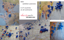 Verifysoft 600 Customers in 37 Countries